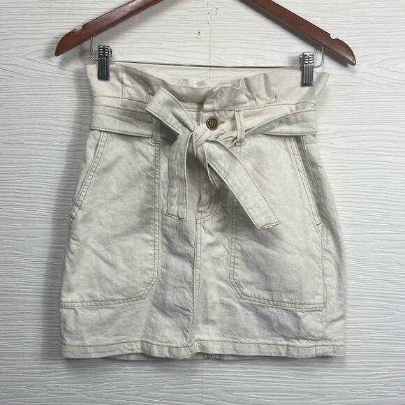 Free People Splendor In The Grass Skirt Paperbag Size 0 - Picture 5 of 9